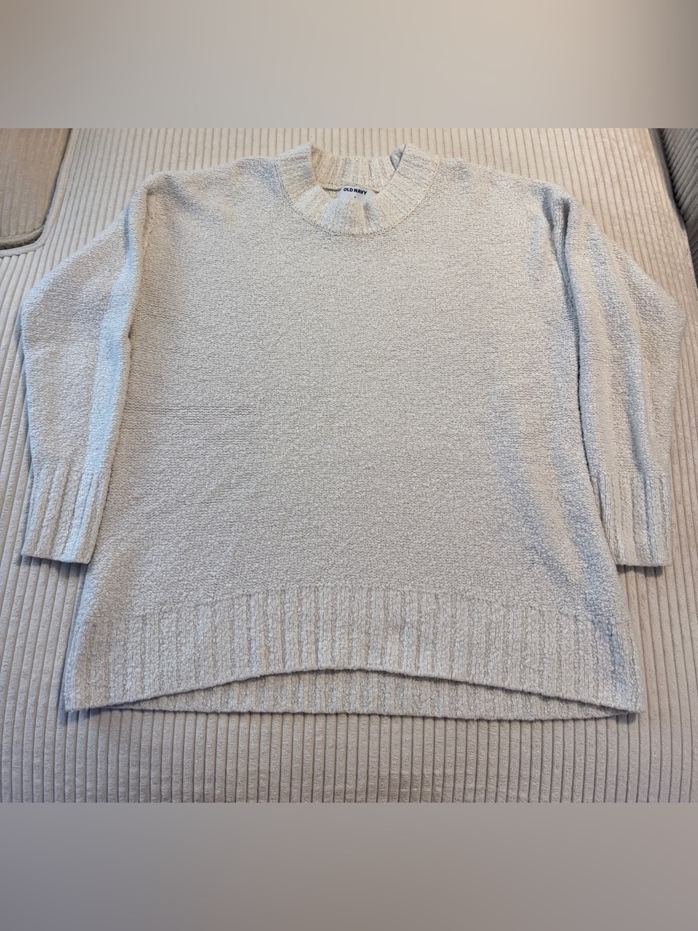 Old Navy Light Cream Crewneck Sweater